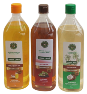 Pasumai Agam Woodpressed Oil Monthly Combo (1 Liter Each)